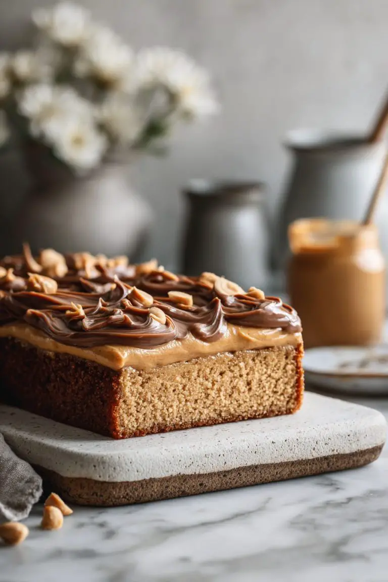 Peanut Butter Sheet Cake Bliss