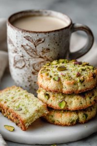Pistachio Shortbread Cookies