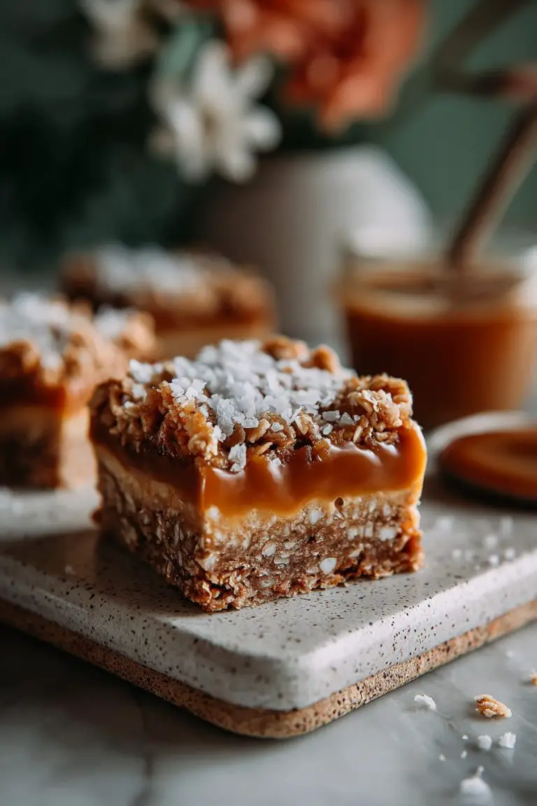 Salted Caramel Oatmeal Carmelitas