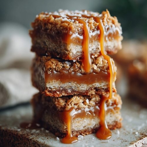 Salted Caramel Oatmeal Carmelitas