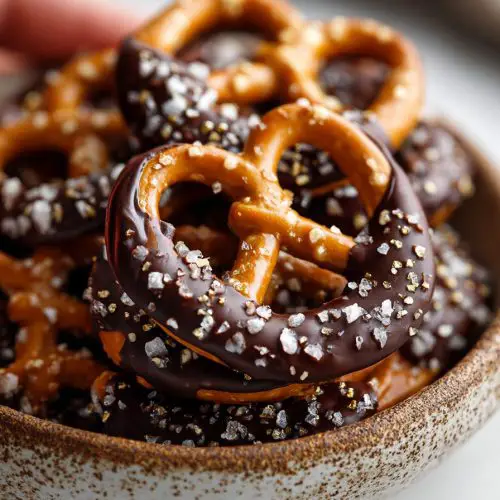 Salted Chocolate Caramel Pretzels