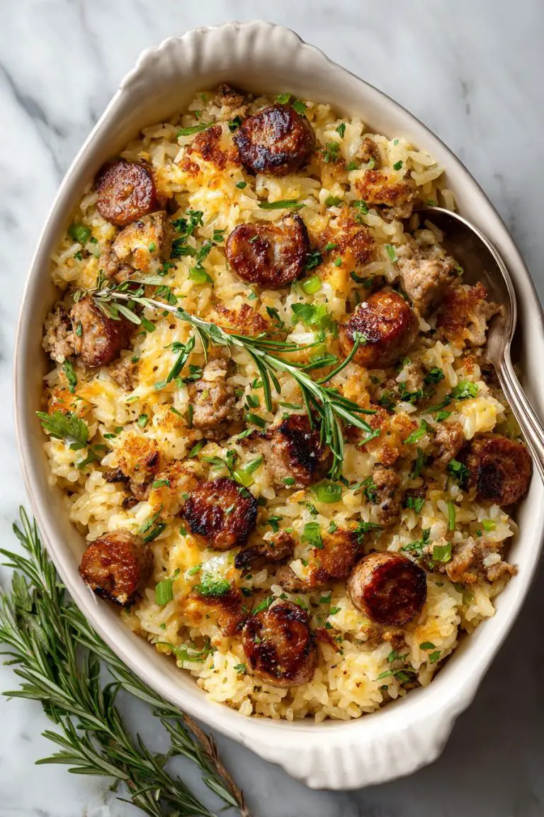 Sausage and Rice Casserole Delight