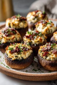 Smoky Stuffed Mushrooms Recipe