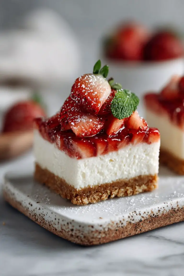 Strawberry Cheesecake Bars Recipe