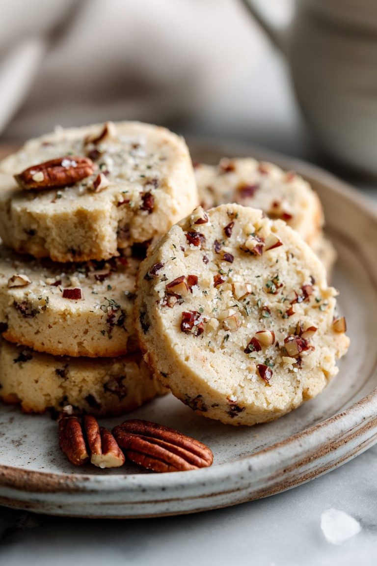 Toffee Pecan Shortbread Cookies