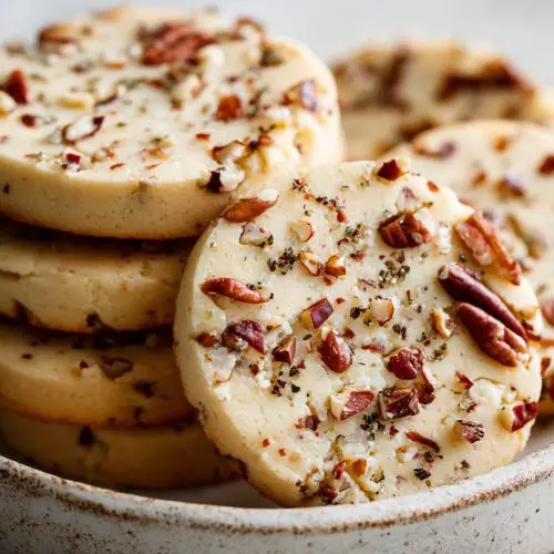 Toffee Pecan Shortbread Cookies