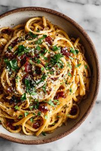 Vegan Caramelized Onion Pasta Delight