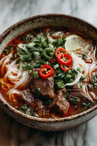 Bun Bo Hue: Authentic Spicy Beef Noodle Soup
