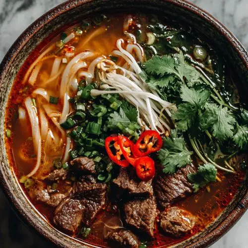 Bun Bo Hue: Authentic Spicy Beef Noodle Soup