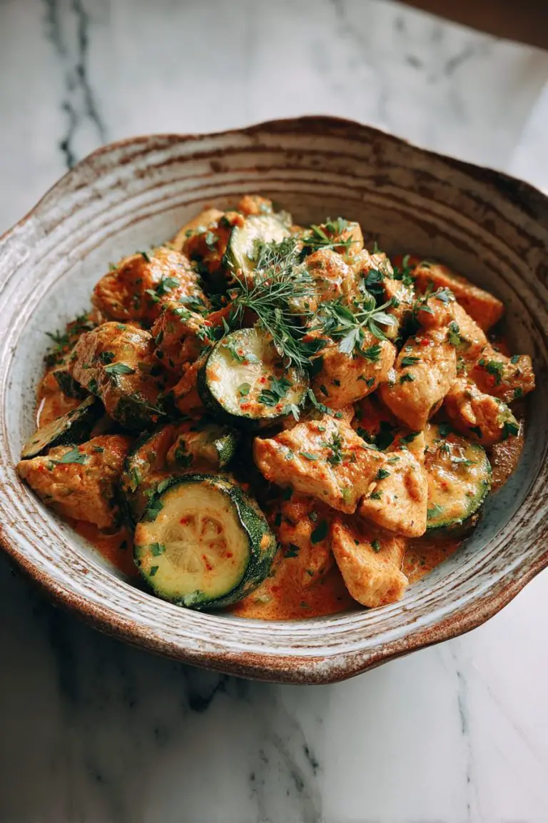 Creamy Paprika Chicken with Zucchini