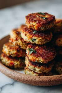 Crunchy Quinoa Veggie Patties