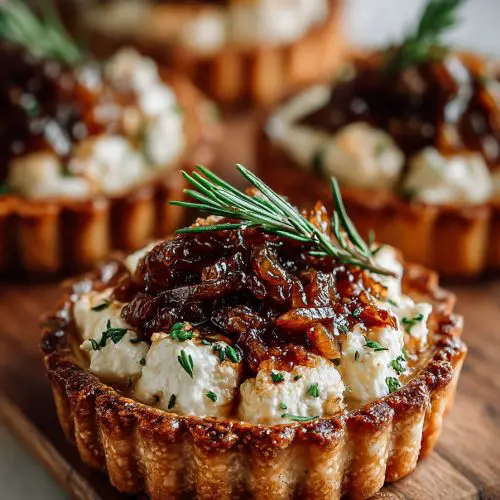 Delicious Caramelized Onion and Goat Cheese Tarts