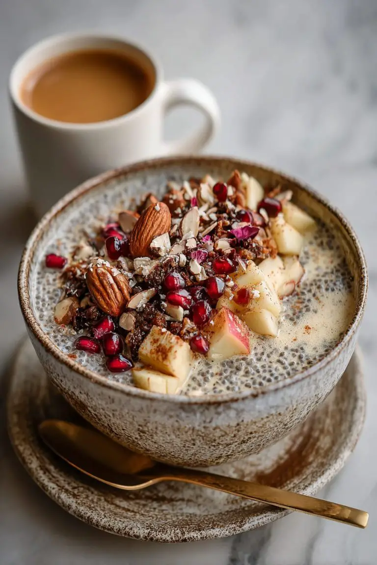 Easy Apple Crumble Chia Pudding