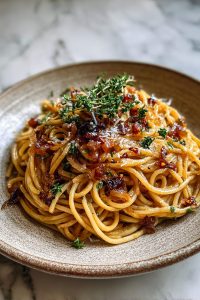 Easy Caramelized Onion Pasta