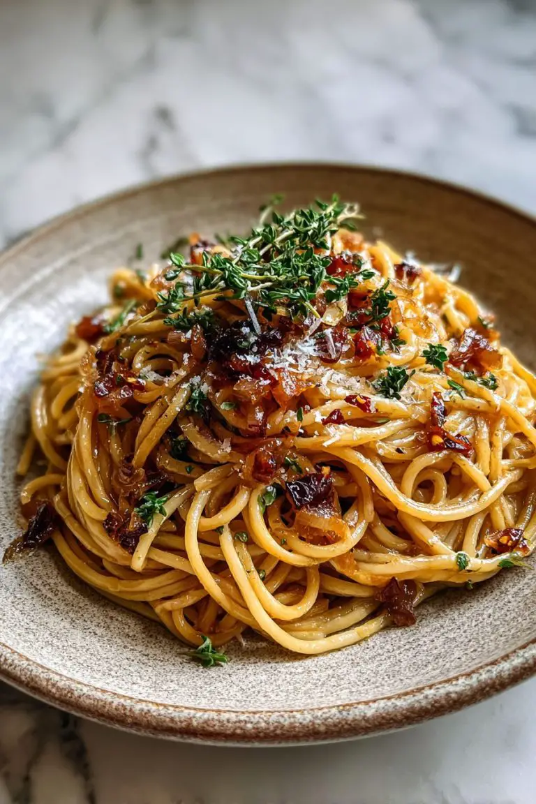 Easy Caramelized Onion Pasta