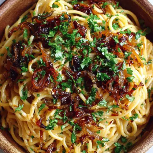 Easy Caramelized Onion Pasta