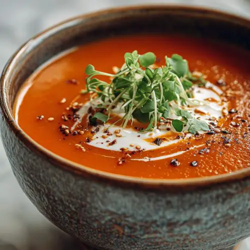 Easy Tomato Enoki Mushroom Soup Recipe