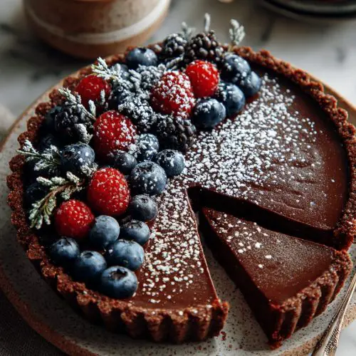 Easy Vegan Chocolate Tart Recipe
