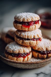Festive Raspberry Almond Cookies