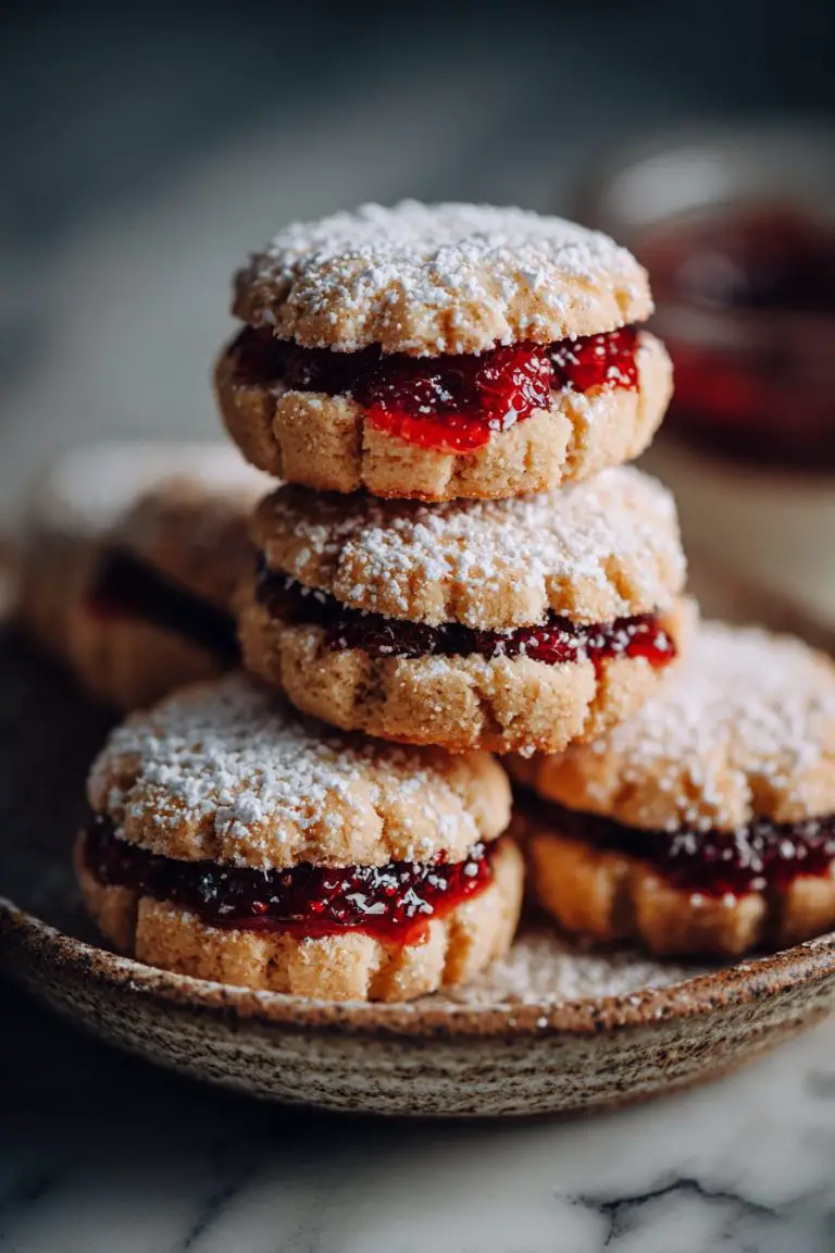 Festive Raspberry Almond Cookies