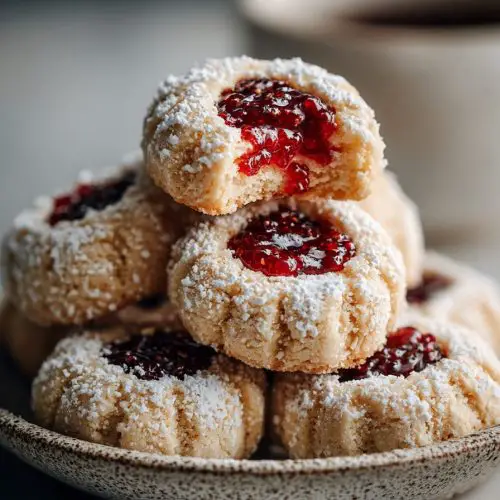 Festive Raspberry Almond Cookies