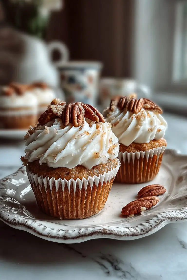 Irresistible Banana Pecan Cupcakes
