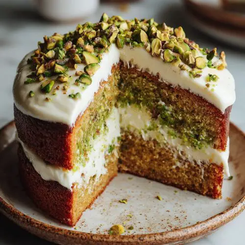Pistachio Mascarpone Cake Recipe