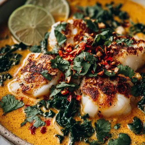 Quick Coconut Curry Soup with Dumplings