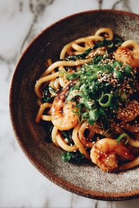 Yaki Udon with Shrimp Recipe