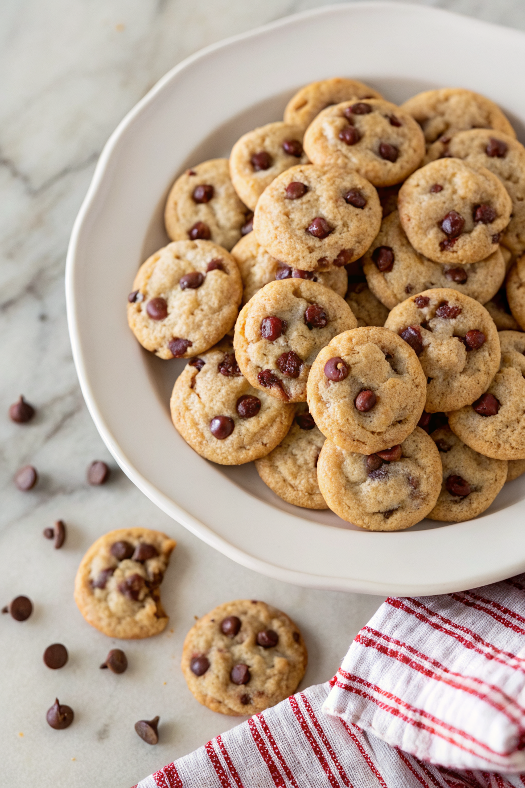 Easy Mini Chocolate Chip CookiesNew