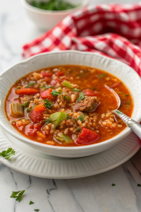 Stuffed Pepper Soup With Ground TurkeyNew
