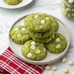 White Chocolate Matcha CookiesNew