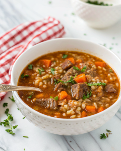 Homemade Beef Barley SoupNew