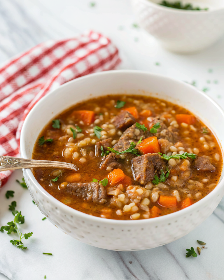 Homemade Beef Barley SoupNew