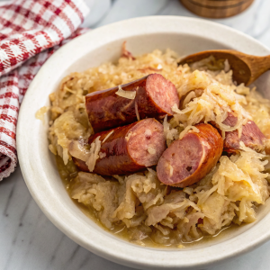 Slow Cooker Kielbasa and SauerkrautNew