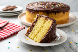 Yellow Cake with Chocolate FrostingNew