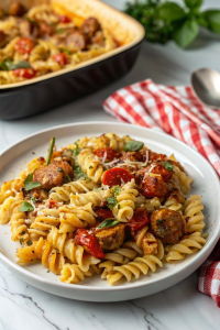 Classic Chicken Sausage Pasta BakeNew