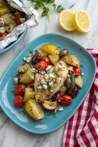 Herbed Greek Chicken Foil PacketsNew