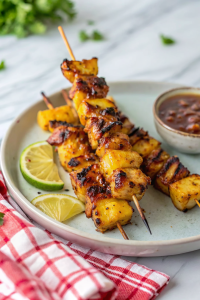 Tender Grilled Chicken Pineapple SkewersNew