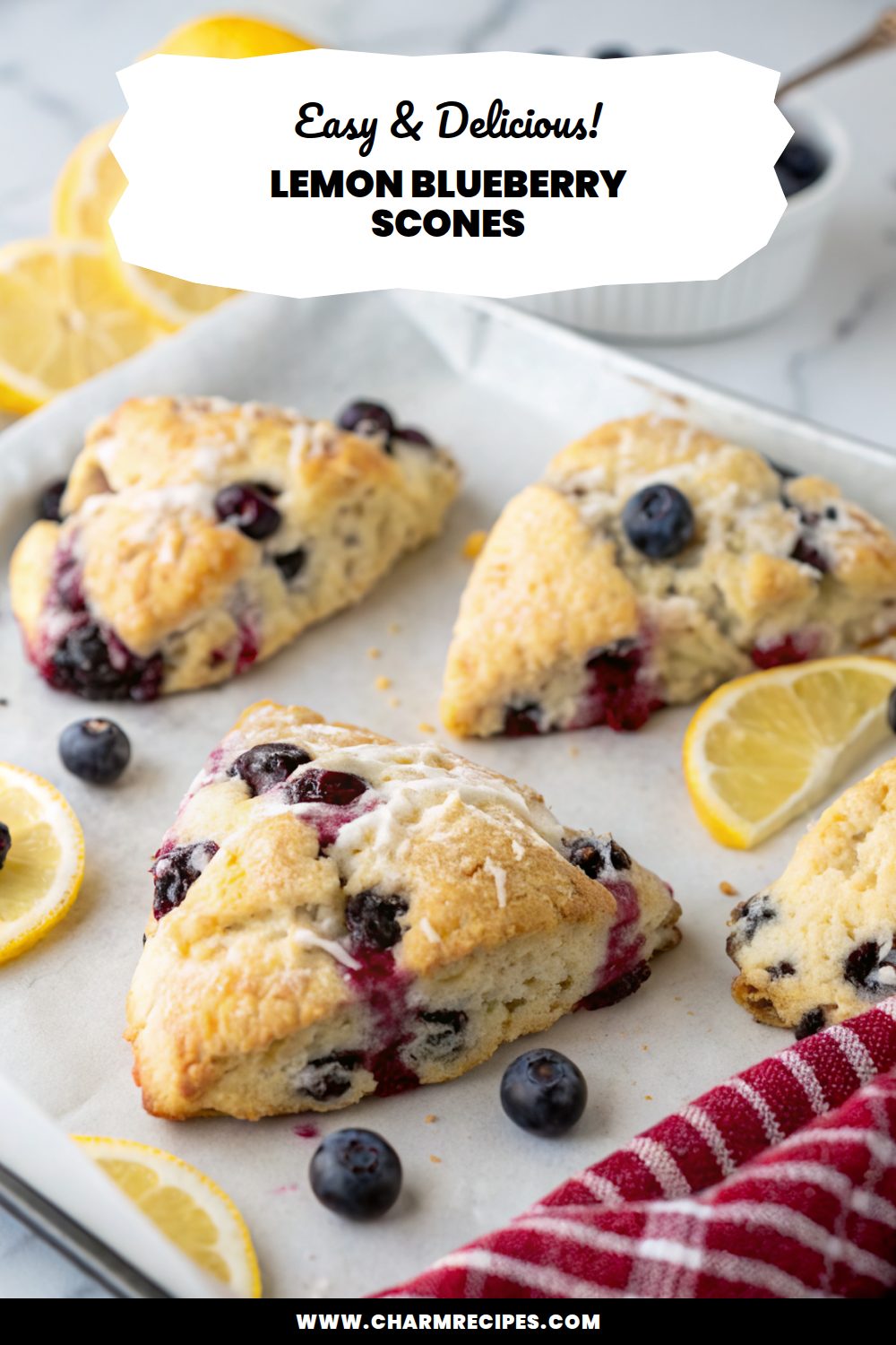 Lemon Blueberry Scones