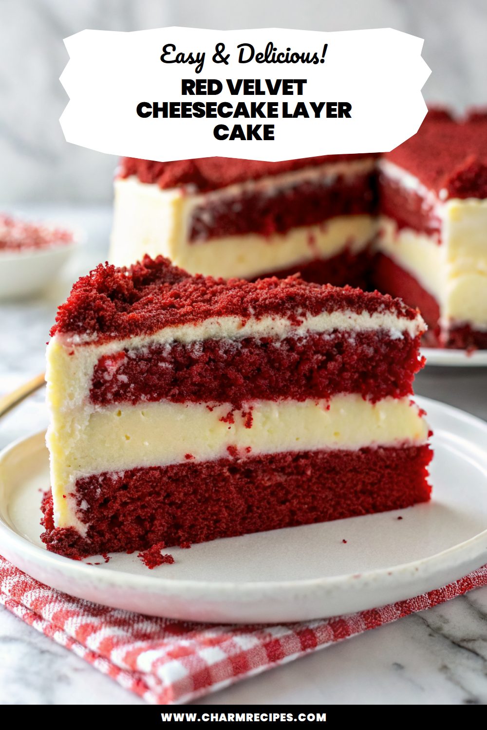 Red Velvet Cheesecake Layer Cake