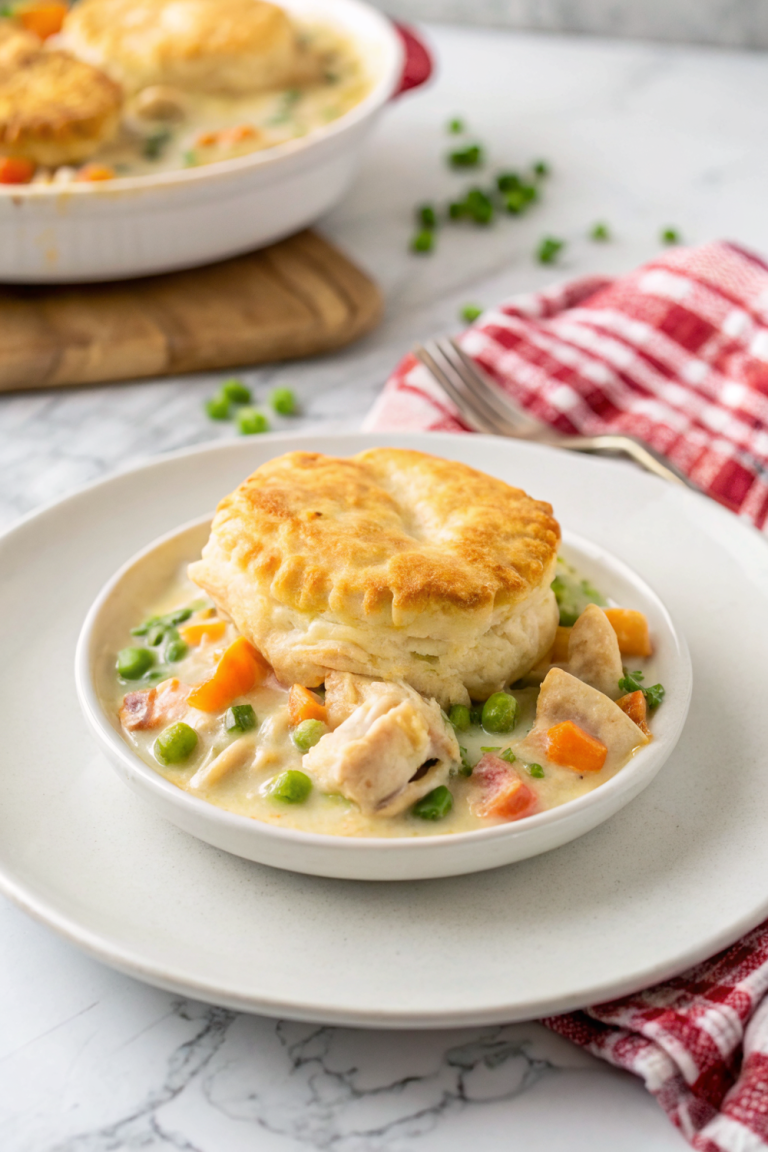 Chicken Pot Pie With BiscuitsNew