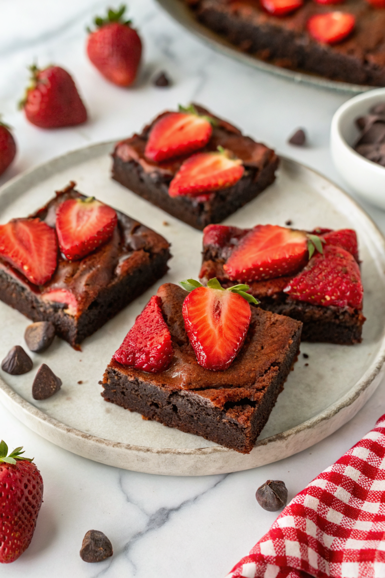 Fudgy Strawberry Chocolate BrowniesNew