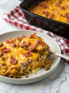 Low Carb Bacon Cheeseburger CasseroleNew