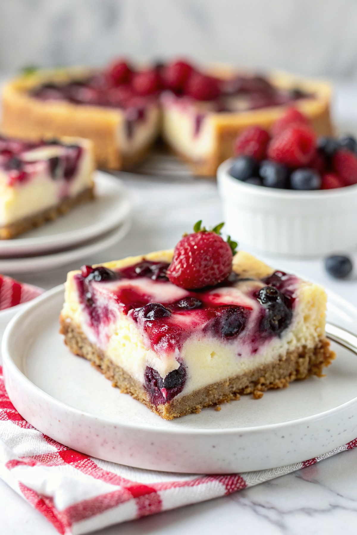 Triple Berry Cheesecake BarsNew
