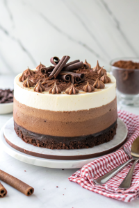 Triple Chocolate Mousse CakeNew