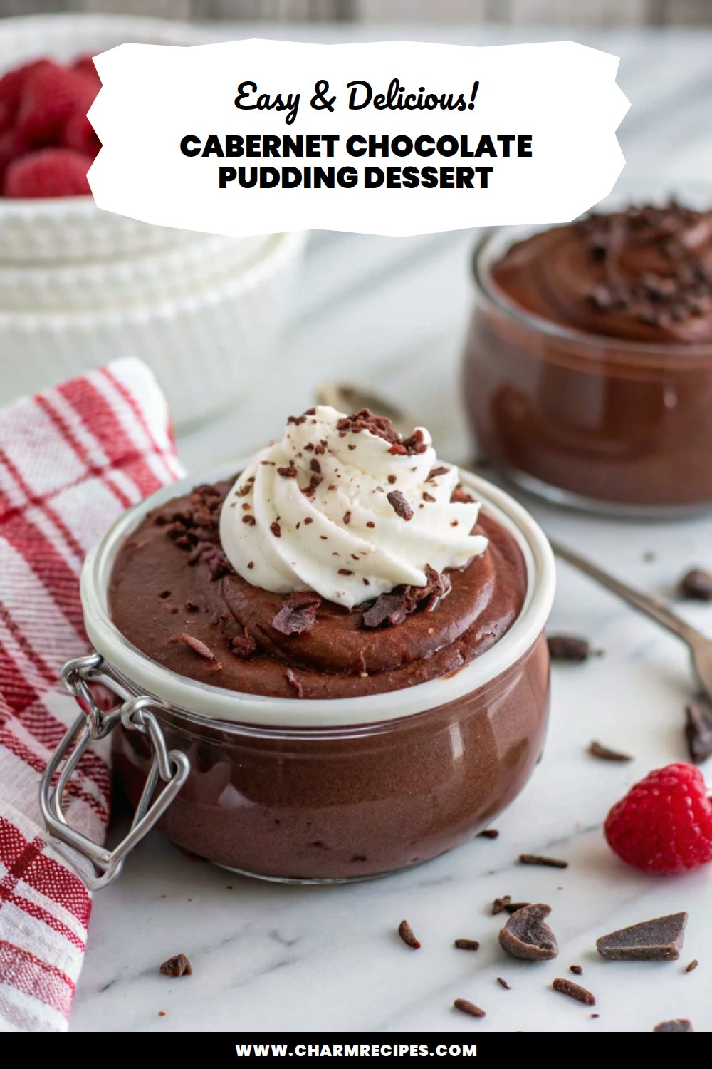 Cabernet Chocolate Pudding Dessert