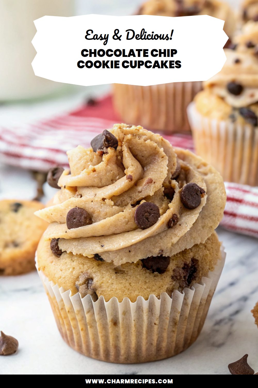 Chocolate Chip Cookie Cupcakes