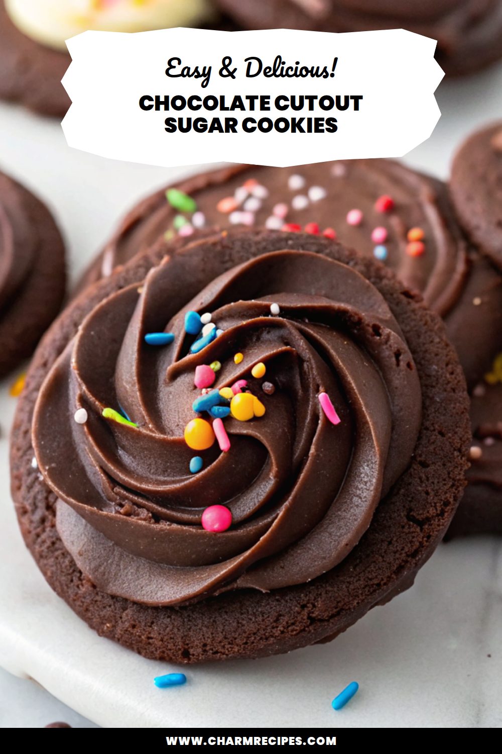 Chocolate Cutout Sugar Cookies Recipe