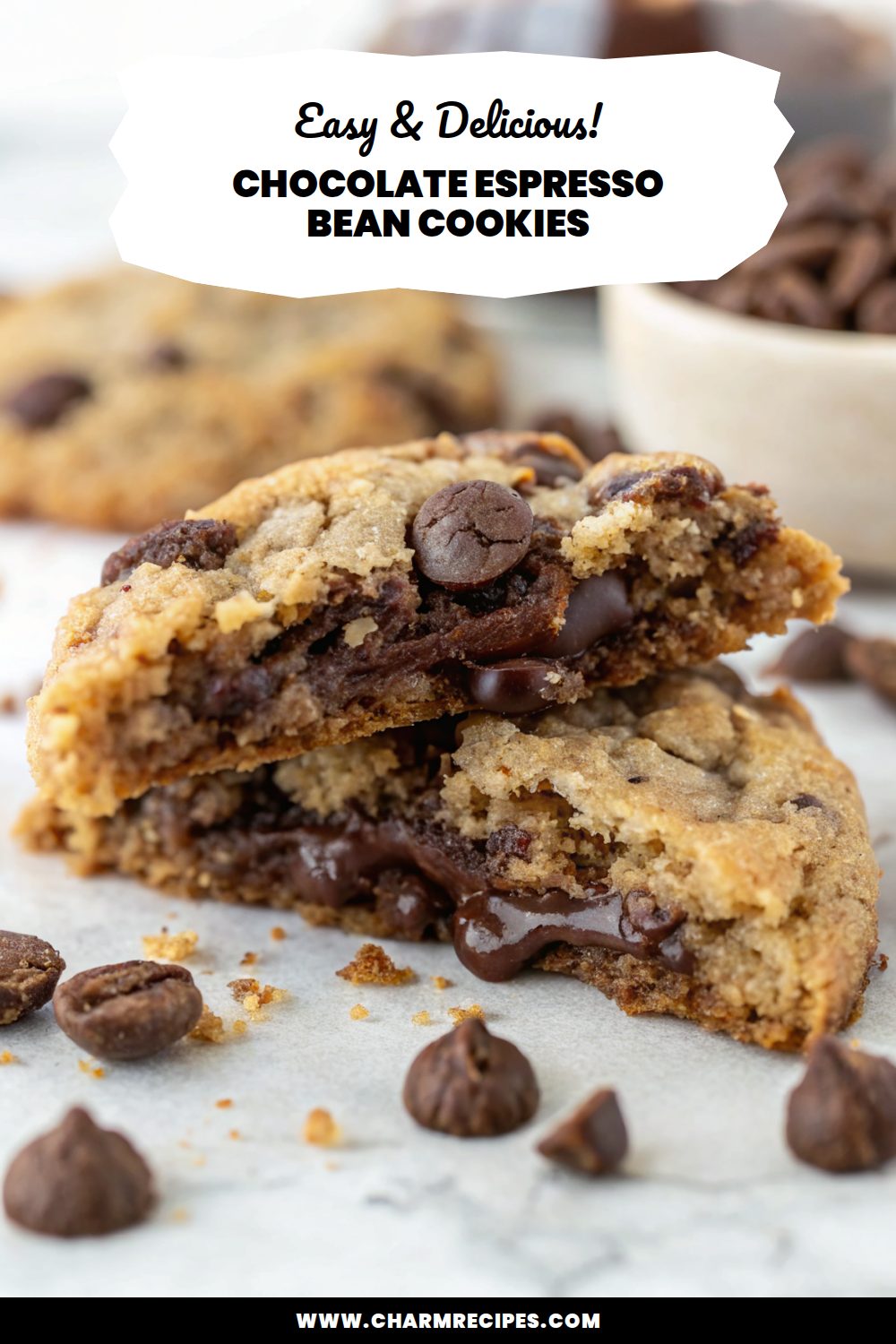 Chocolate Espresso Bean Cookies